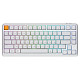 Клавиатура механическая Keychron J1 82Key, K pro Red, WL/BT/USB-A, QMK, Hot-swap, EN/UKR, RGB, белый