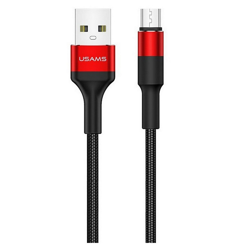 Кабель Usams US-SJ224 USB - micro USB, 1.2 м, Red (SJ224USB02)