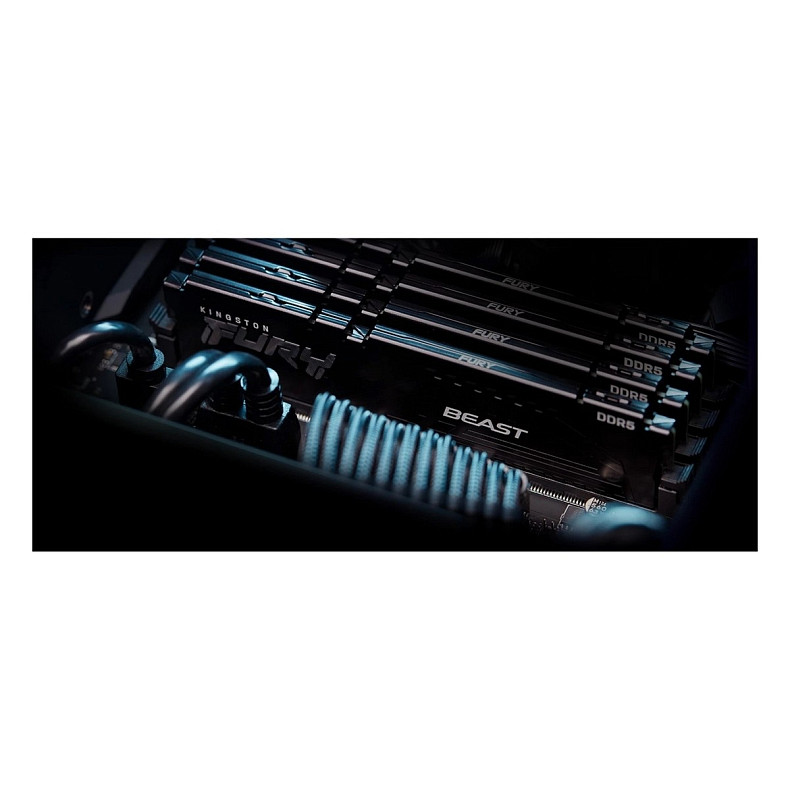 ОЗП Kingston Fury Beast DDR5 2x32GB 6000MHz Black (KF560C30BBEK2-64)