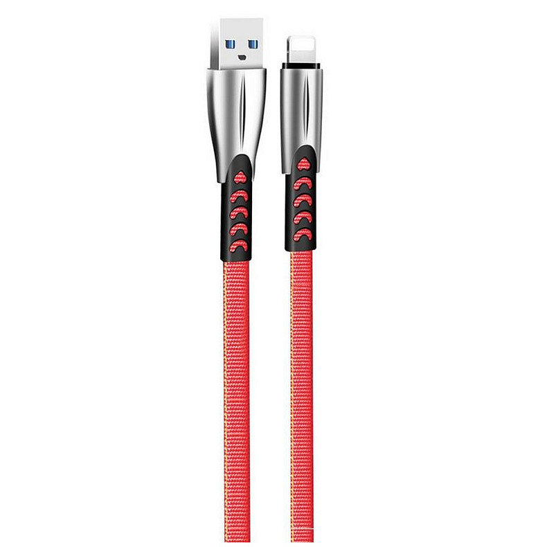 Кабель ColorWay USB-Lightning, 2.4А, 1м, Red (CW-CBUL010-RD)