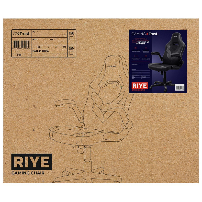 Крісло ігрове Trust GXT703 RIYE Black