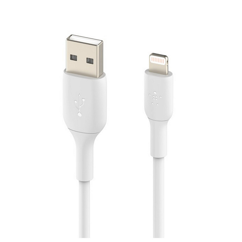 Кабель Belkin PVC USB - Lightning, 0.15 м White (CAA001BT0MWH)