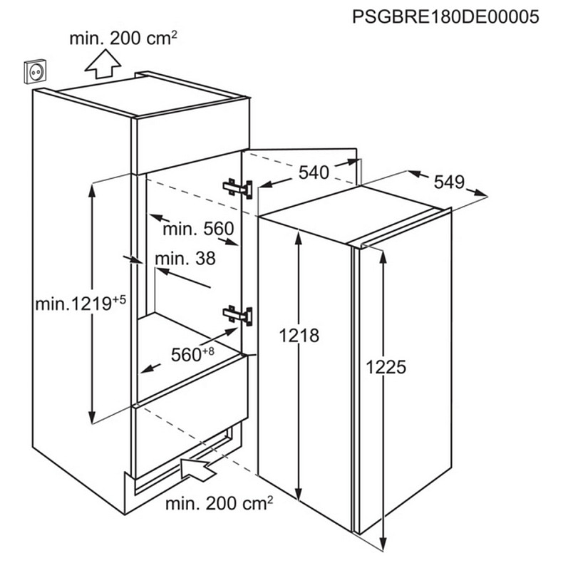 Холодильник Electrolux LRB3AE12S