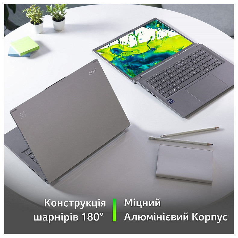 Ноутбук Acer Aspire 14 A14-52M 14" WUXGA OLED, Intel U7-258V, 32GB, F1TB, UMA, Win11, сірий