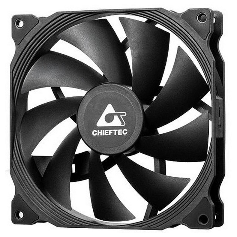 Корпусний вентилятор CHIEFTEC ZF-1425PWM, 140мм, 1200rpm, HDB, 4pin PWM, 20.1dBa, чорний