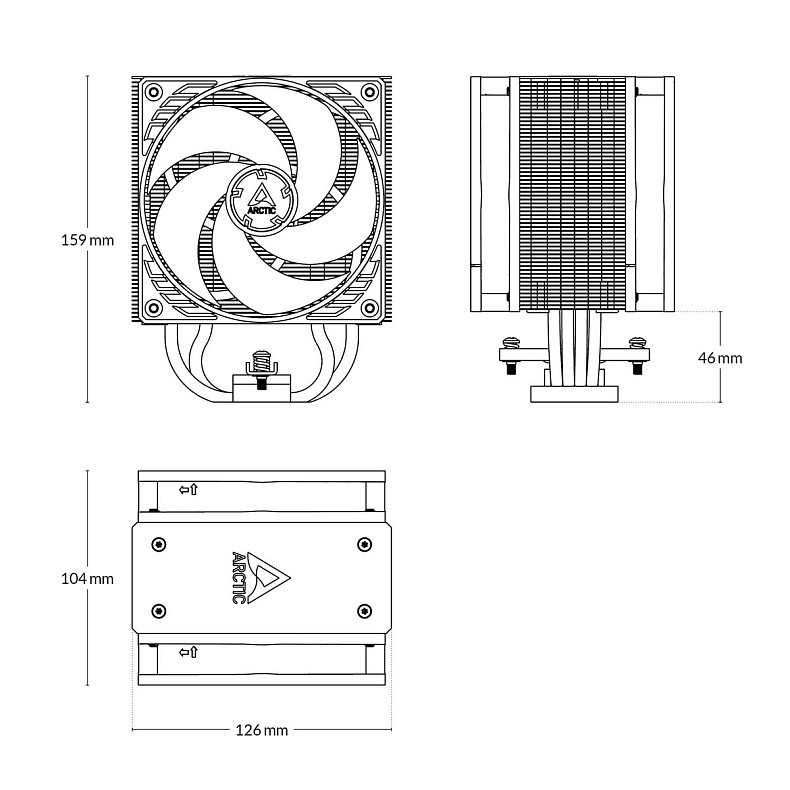 Кулер процессорный Arctic Freezer 36 Black (ACFRE00123A)