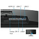 Монитор 34" BenQ PD3420Q, IPS, WQHD, 2 x HDMI, DP, USB-C, USB-hub, HAS, колонки, темно-серый