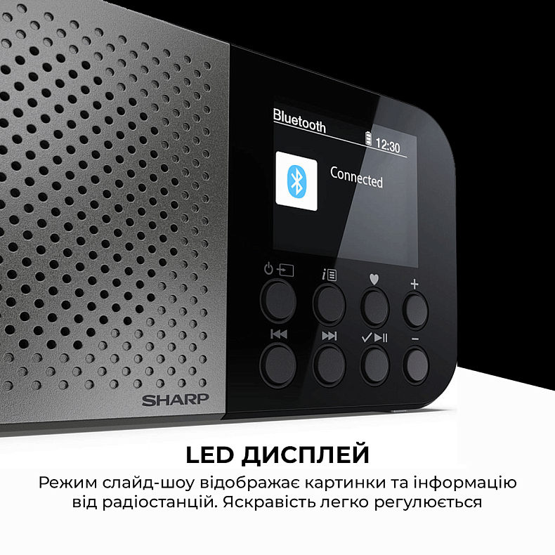 Радіоприймач Sharp DR-P520 Storm Grey