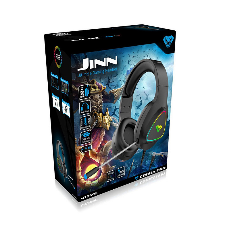 Ігрова гарнітура Media-Tech Cobra Pro Jinn RGB Black