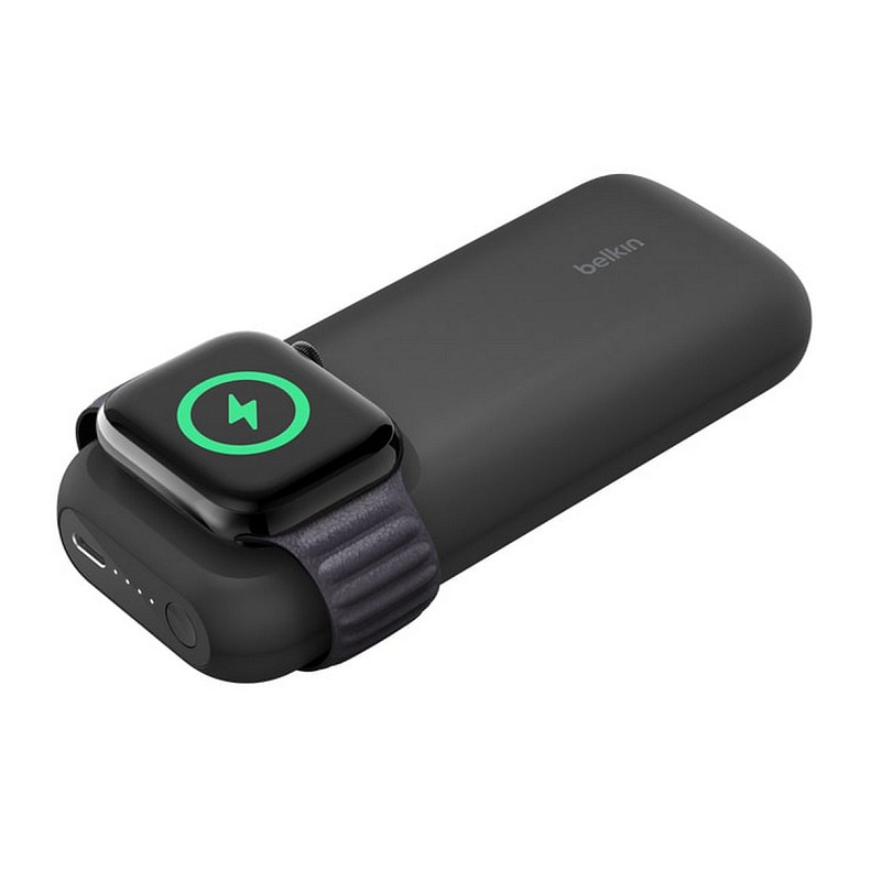 Зовнішній акумулятор Belkin BoostCharge Pro 10000mAh 20W with Fast Wireless Charger for Apple Watch Black (BPD005BTBK)