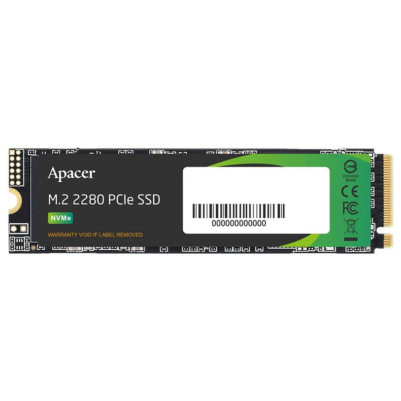Накопитель SSD Apacer AS2280P4X 256GB M.2 2280 PCIe 3.0 x4 3D TLC (AP256GAS2280P4X-1)
