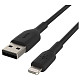 Кабель USB-A > Lightning зарядка/синхронизация Belkin 1м, 12Вт, PVC, черный