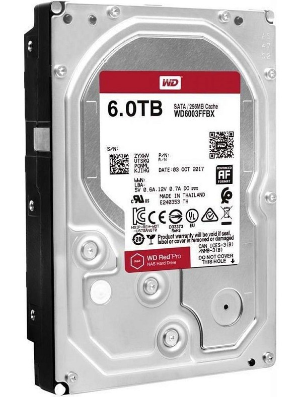 Жорсткий диск WD 6.0TB Red Pro NAS 7200rpm 256MB (WD6003FFBX)