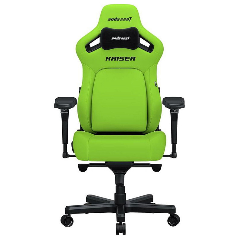 Крісло ігрове Anda Seat Kaiser 4 Cyber Green PVC Size XL