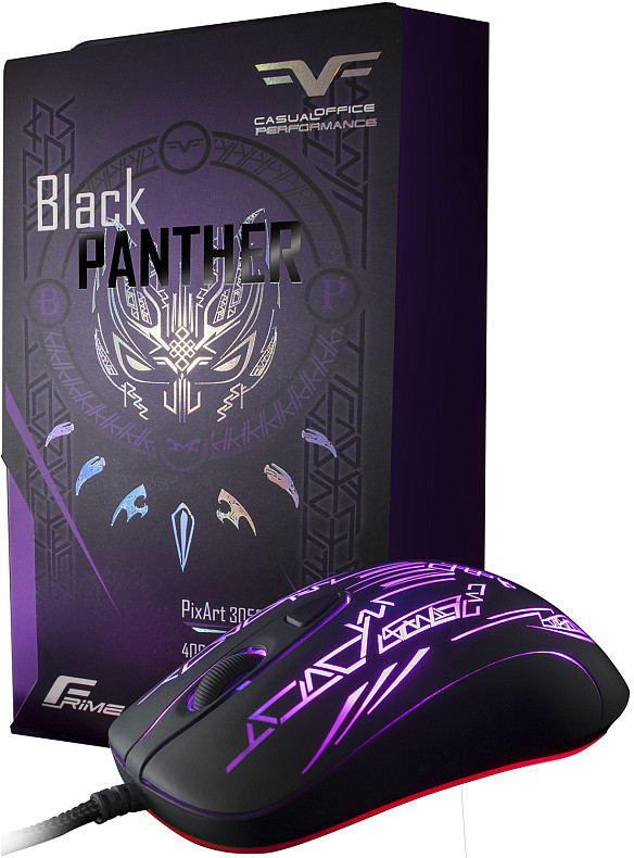 Мишка Frime Black Panther, USB (FMP18100)