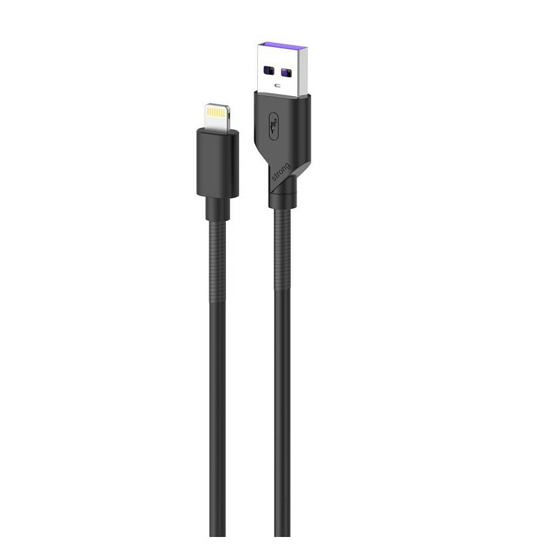 Кабель SkyDolphin S27L Spring Anti-Brake USB - Lightning (M/M), 1 м, Black (SDUSB-000609)