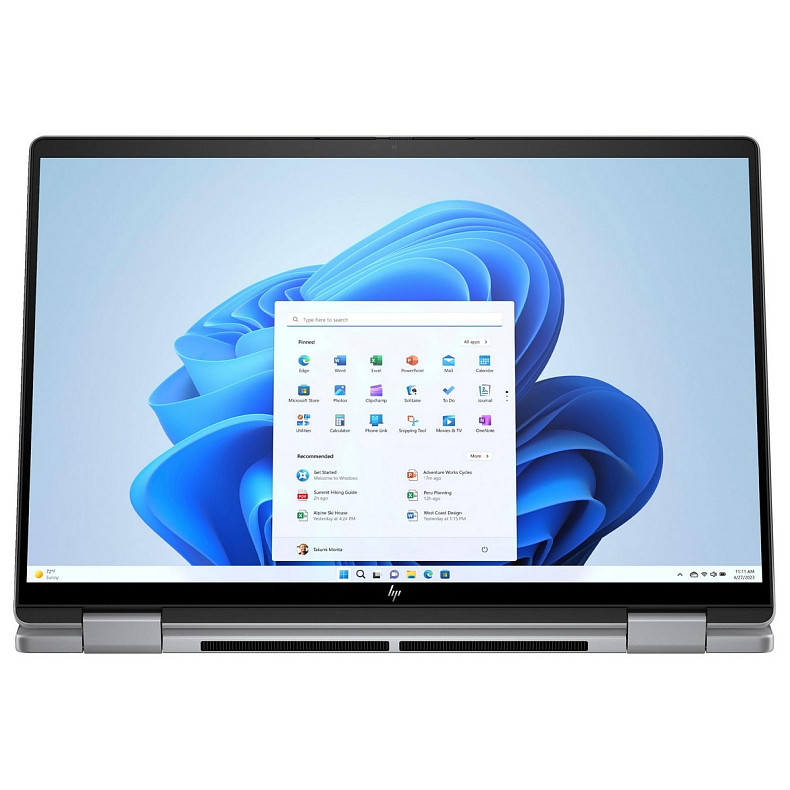 Ноутбук HP ENVY x360 14-fa0000ru 14" 2.8K OLED Touch, AMD R7-8840HS, 16GB, F1024GB, UMA, Win11, серый