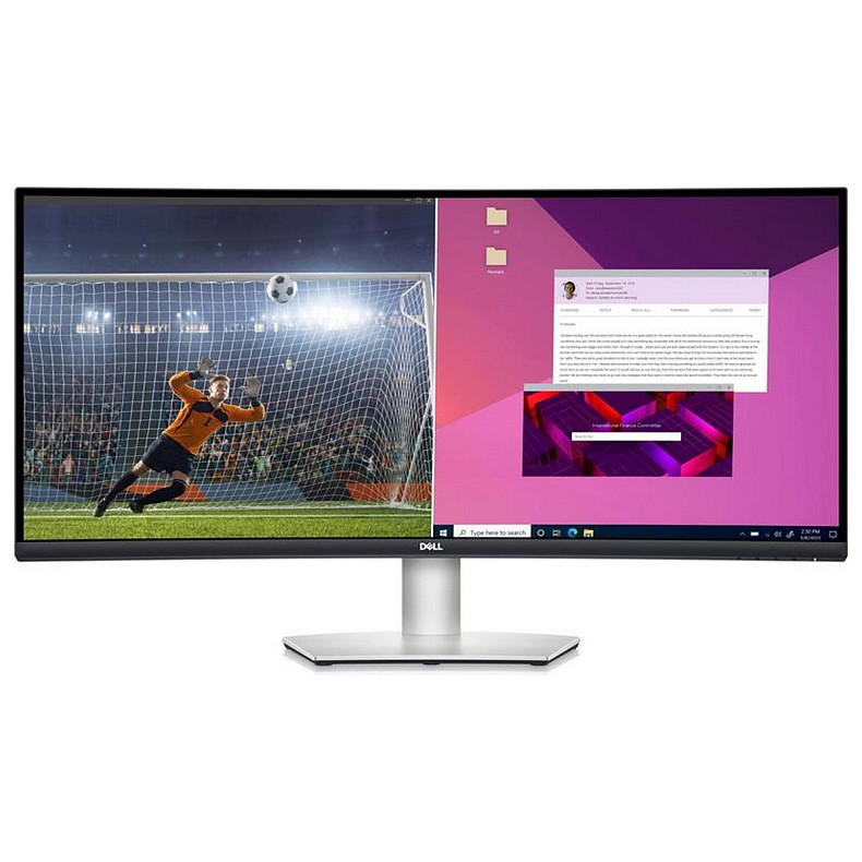 Монітор DELL 34" S3423DWC VA Silver Curved (210-BEJE)