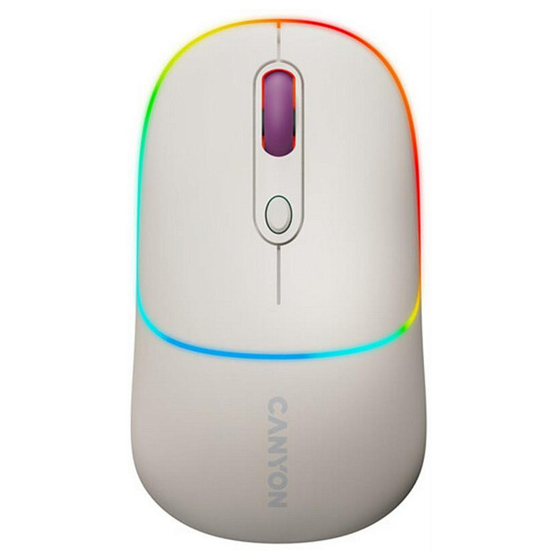 Мышка Canyon MW-22 Dual Band RGB Wireless Rice (CNS-CMSW22RC)