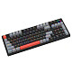 Клавіатура ігрова механічна XTRIKE ME GK-987 UA 96кл.+регулятор, RGB, USB, чорно-сіра