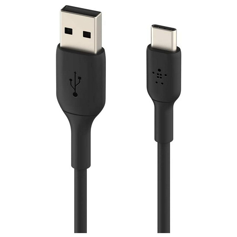 Кабель Belkin USB-A - USB-С, PVC, 1м Black