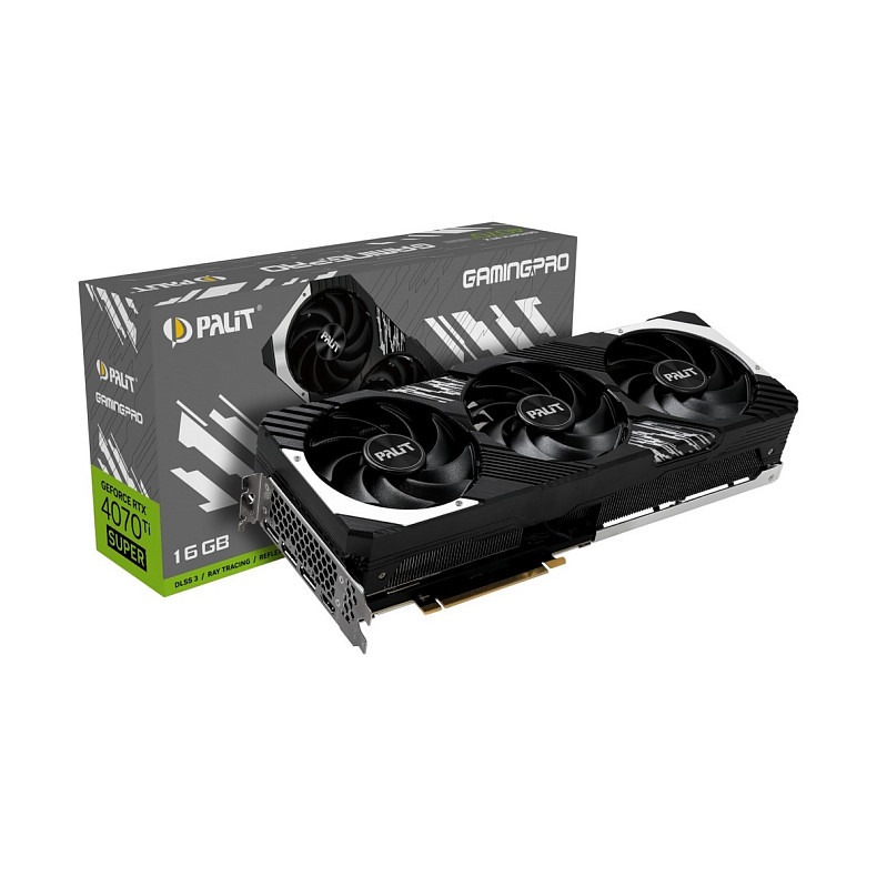 Відеокарта GF RTX 4070 Ti Super 16GB GDDR6X GamingPro Palit (NED47TS019T2-1043A)