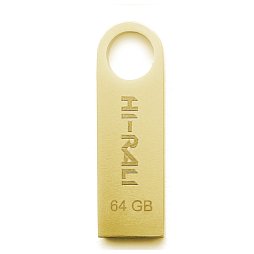 Флеш-накопитель USB 64GB Hi-Rali Shuttle Series Gold (HI-64GBSHGD)