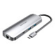 Док-станция USB3.1 Type-C --> HDMI/USB 3.0x2/RJ45/USB-C/SD/TF/TRRS 3.5mm/PD 100W Hub 9-in-1 Vention