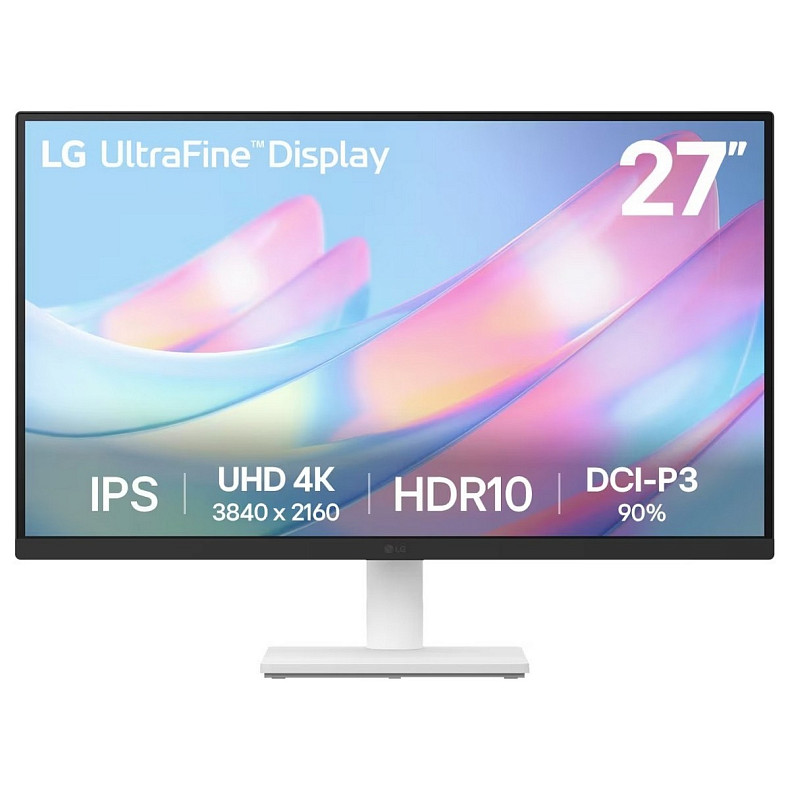 Монітор LG 27" 27US500-W 2xHDMI, DP, Audio, IPS, 3840x2160, DCI-P3 90%, HDR10