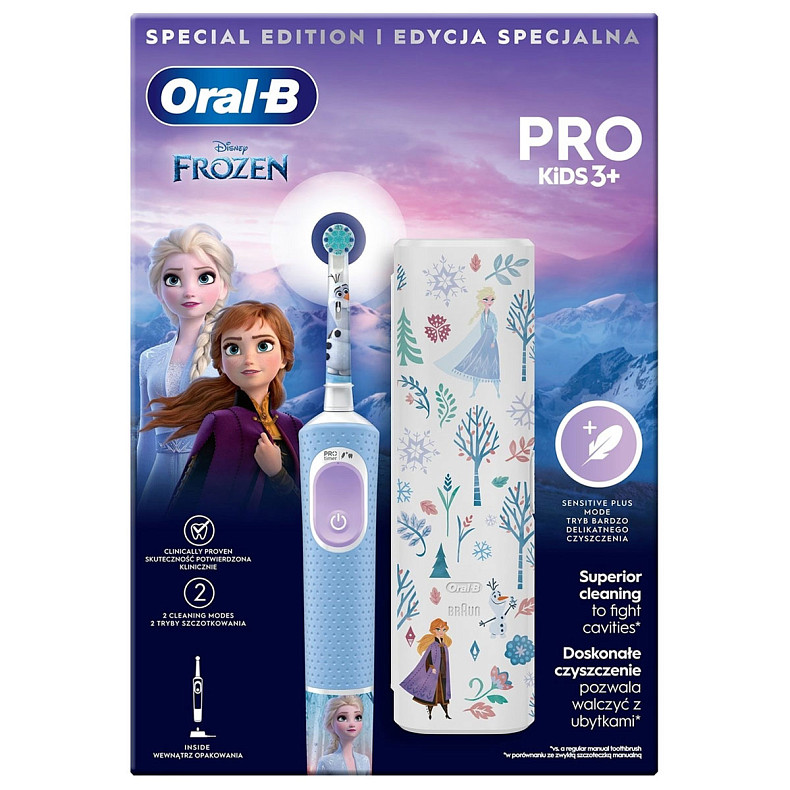 Зубная щетка BRAUN Oral-B D103.413.2KX Frozen типа 3708 (3+)