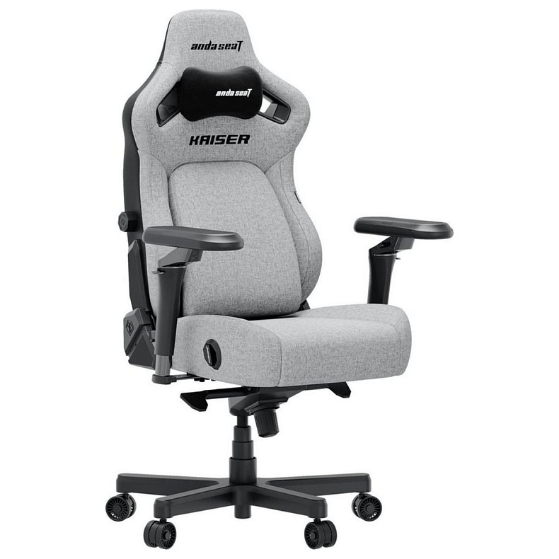 Крісло ігрове Anda Seat Kaiser 4 V2 Ash Grey Fabric Size XL (AD12YDDC-XLL-20-G-CF-03)