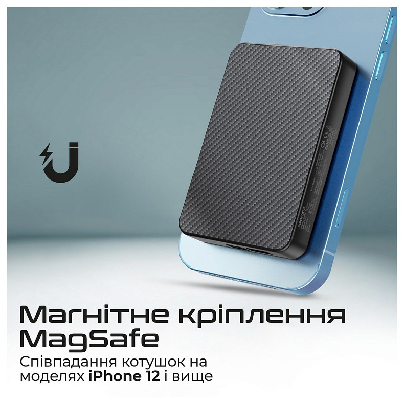 Универсальная мобильная батарея Promate TransPack-5 5000mAh 22.5W Black (transpack-5.black)