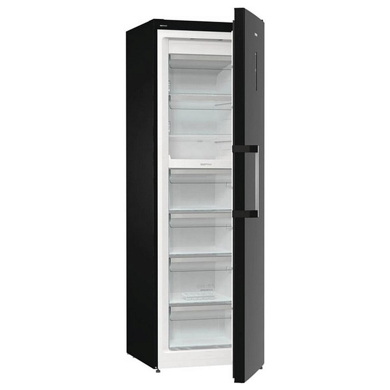 Морозильна камера Gorenje, 185.5x59.5х66.3, 280л, 1дв., A++, NF, диспл зовн., інвертор, чорний