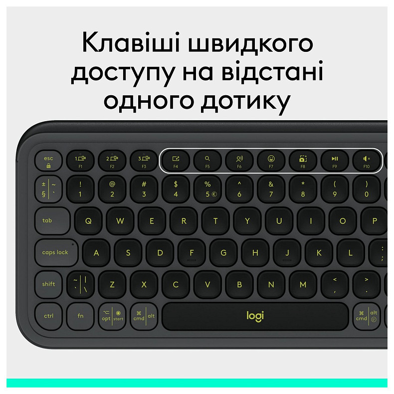 Клавиатура Logitech Pop Icon Keys Graphite (920-013157)