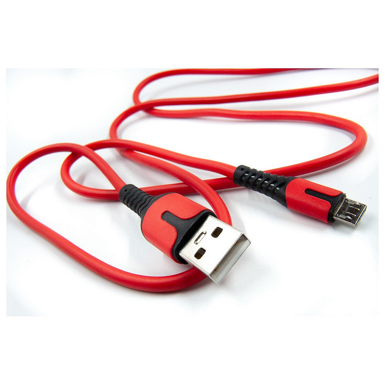 Кабель Dengos USB-Lightning 1м Red (PLS-M-IND-SOFT-RED)