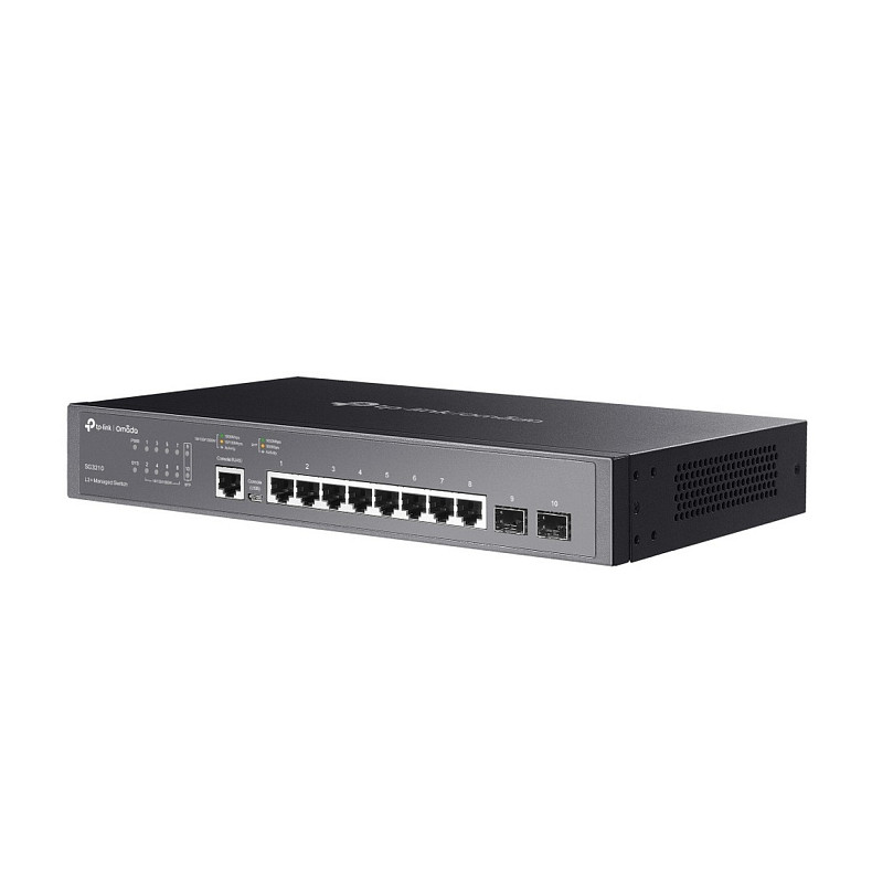 Коммутатор TP-LINK SG3210 8xGE, 2xSFP, управляемый L2+