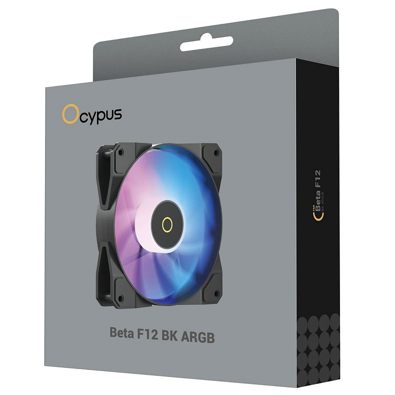 Корпусный вентилятор Ocypus BETA F12 BK ARGB 120MM (BETA-F12-BK1AM00X-GL)