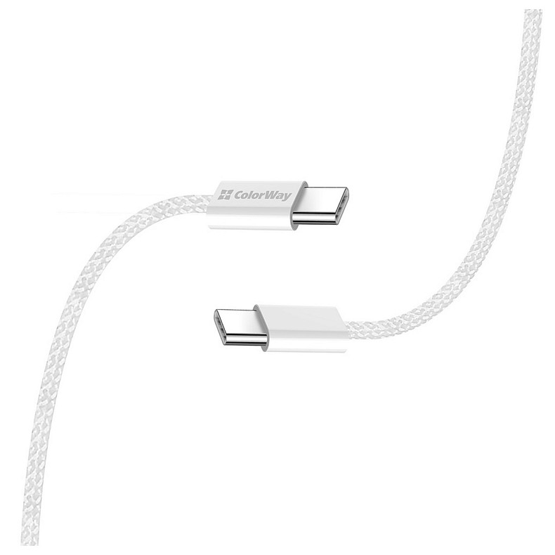 Кабель ColorWay USB Type-C - USB Type-C (M/M), 3.0 А, 2 м, Gray (CW-CBPDCC068-GR)