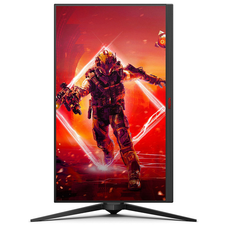 TFT 27" AOC AGON AG275QZ/EU, QHD, IPS, 270Гц, 0,5мс, 2x HDMI, 2x DP, USB-hub, HAS, Pivot, чорно-черв