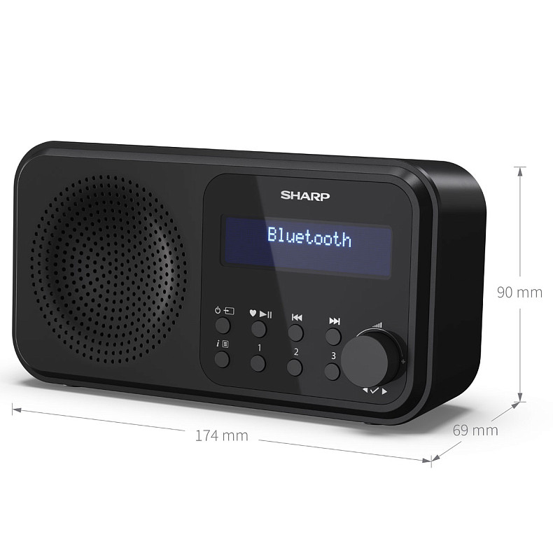 Радіоприймач Sharp DR-P420 Black