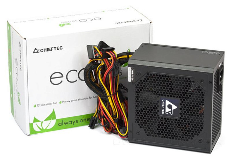 Блок Живлення Chieftec GPE-500S Eco, ATX 2.3, APFC, 12cm fan