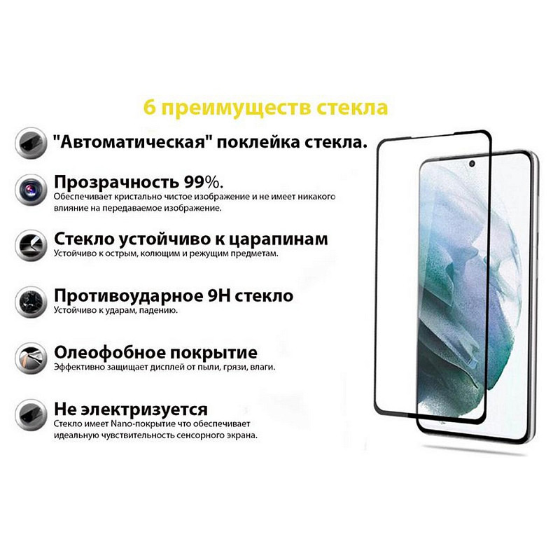 Захисне скло BeCover для Samsung Galaxy S22+ SM-S906 Black (707316)