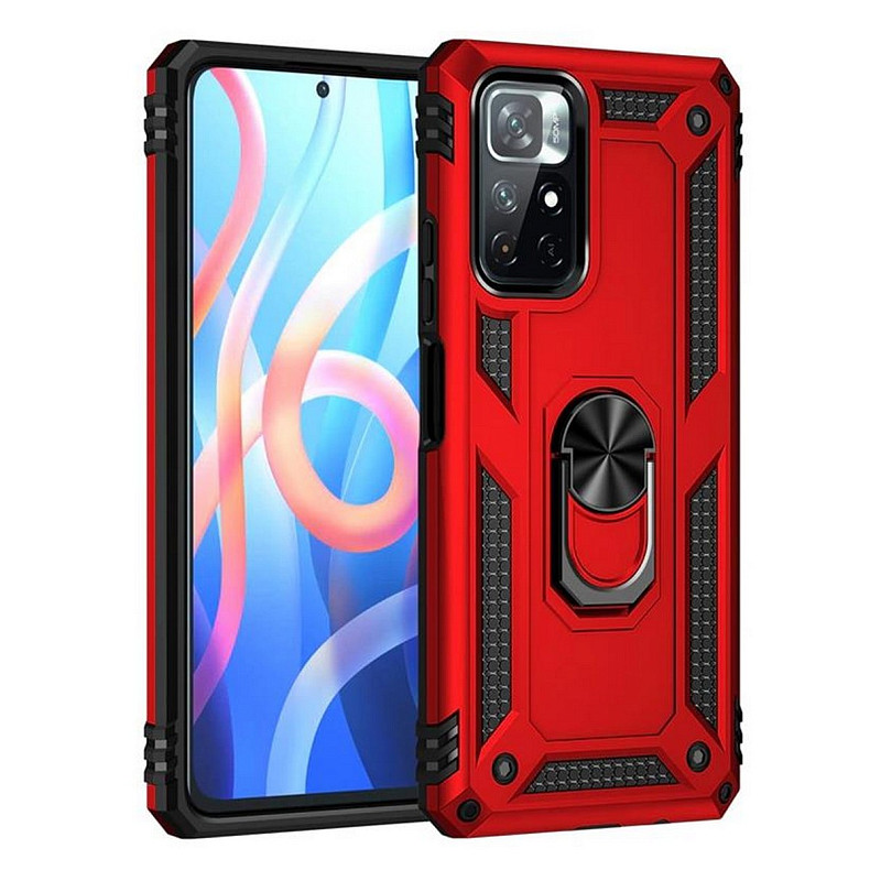 Чeхол-накладка BeCover Military для Xiaomi Poco M4 Pro 5G Red (707122)