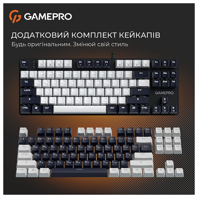 Клавіатура GamePro Genesis Metallic MK110B Outemu Red Swithes USB Black