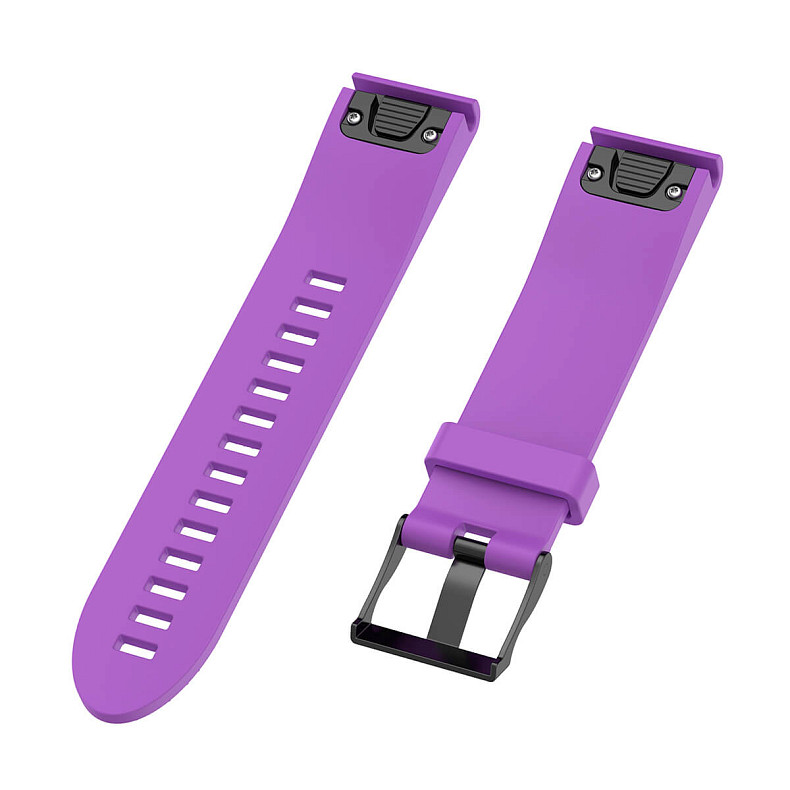 Силиконовый ремешок для GARMIN QuickFit 20 Dots Silicone Band Purple