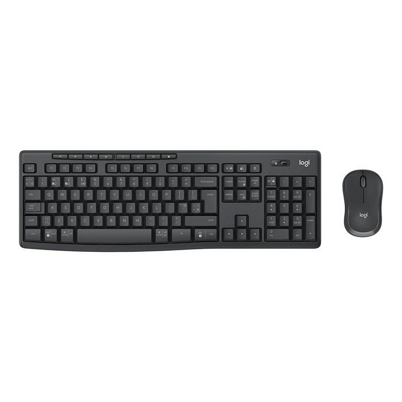 Комплект (клавиатура, мышь) беспроводной Logitech MK370 Black USB (L920-012077)