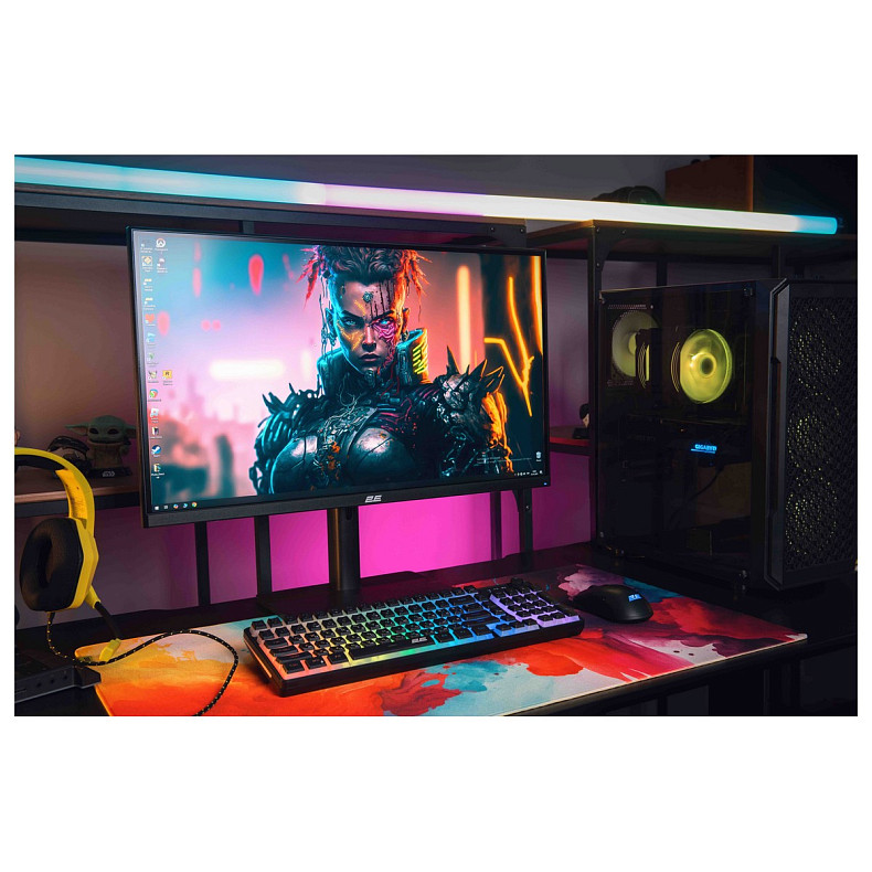 Монитор 2E 27" H2724B D-Sub, HDMI, DP, IPS, 2560x1440, 100Hz, FreeSync