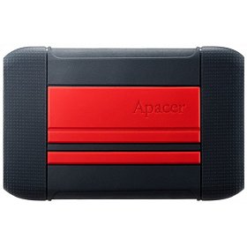 Накопитель внешний HDD 2.5" USB 2TB Apacer AC633 Black/Red (AP2TBAC633R-1)