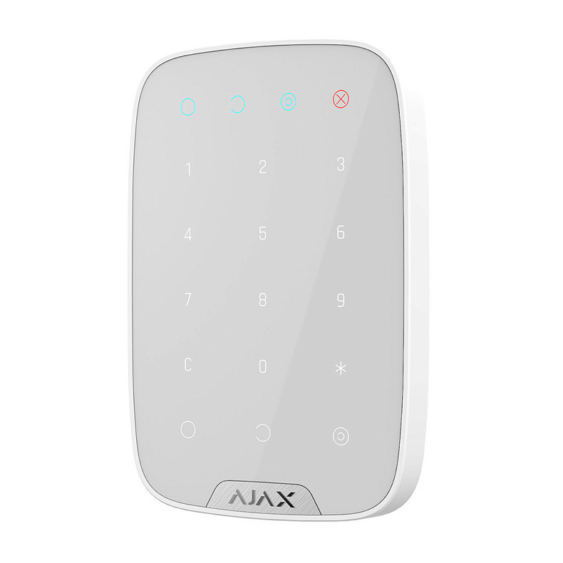 Беспроводная сенсорная клавиатура Ajax KeyPad белая