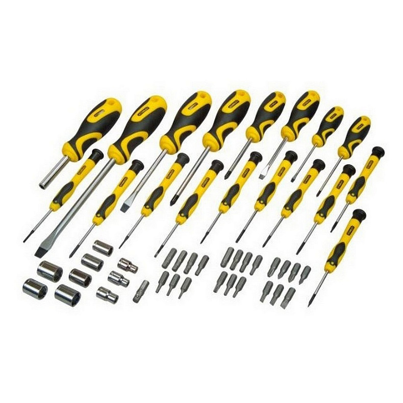 Отвертка с комплектом бит/стержней Stanley STHT0-70886